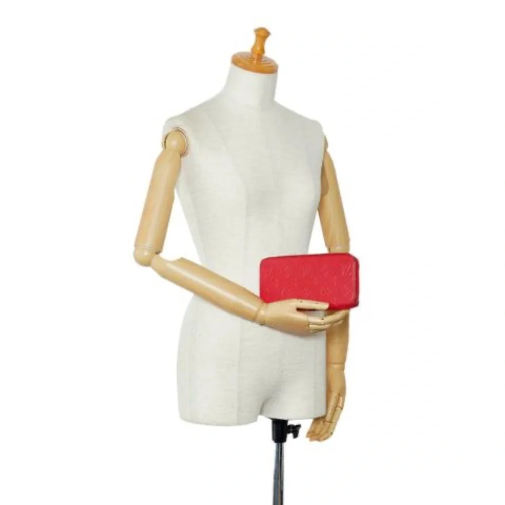 Authentic Louis Vuitton Monogram Empreinte Zippy Wallet Red - Picture 5 of 15